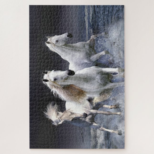 Puzzle Chevaux à lancer l'oreiller (Vertical)