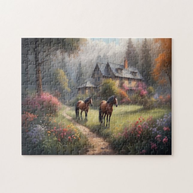 Puzzle Chevaux à l'aube (Horizontal)