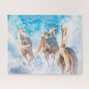 PUZZLE CHEVAUX ARABIENS TAILLES D'HIVER