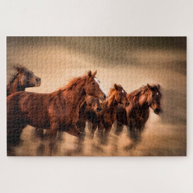 Puzzle Chevaux au galop (Horizontal)