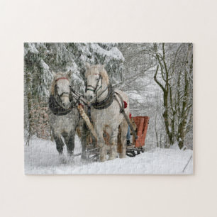 Puzzle Chevaux d'hiver