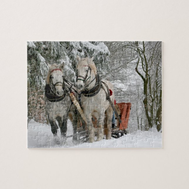 Puzzle Chevaux d'hiver (Horizontal)