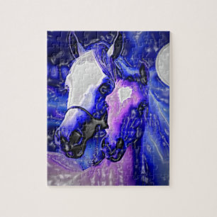 Puzzle Chevaux en amour