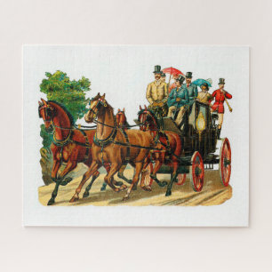 Puzzle Chevaux et chariot