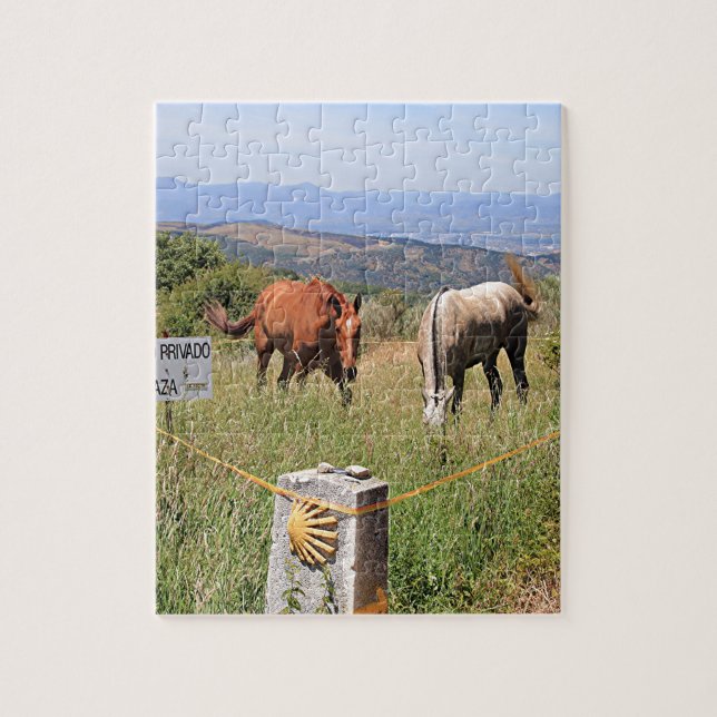 Puzzle Chevaux et courrier de marqueur de coquille, EL (Vertical)