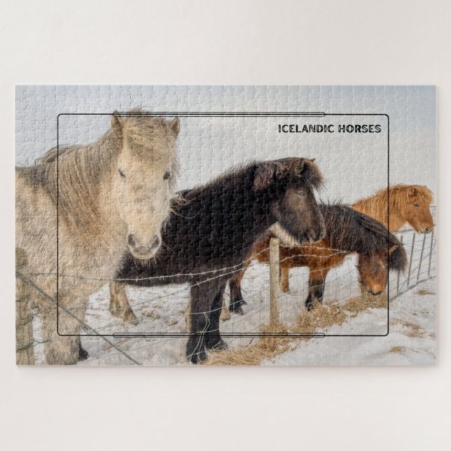 Puzzle Chevaux islandais majestueux (Horizontal)