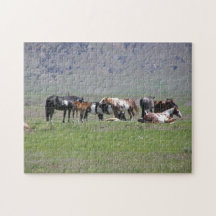 puzzle - Chevaux peints