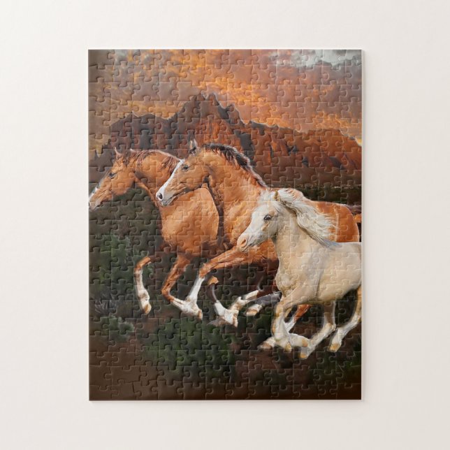 Puzzle Chevaux sauvages d'Arizona (Vertical)
