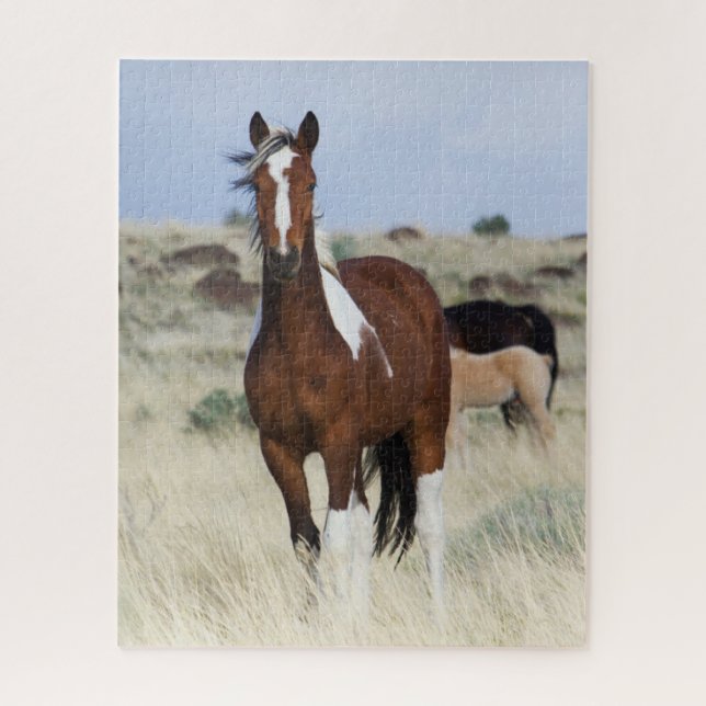Puzzle Chevaux sauvages, montagnes Steens (Vertical)