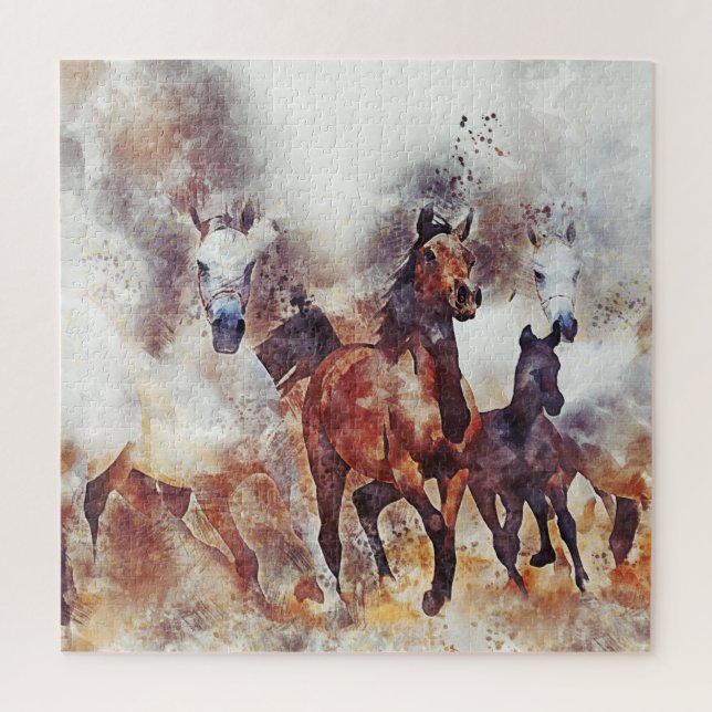 Puzzle Chevaux sauvages Ouest (Vertical)