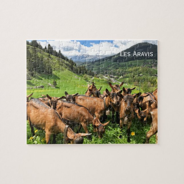 Puzzle Chèvres des Aravis, Alpes françaises (Horizontal)