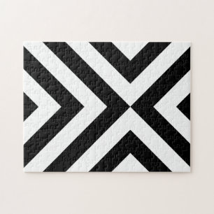 Puzzle Chevrons noirs et blancs