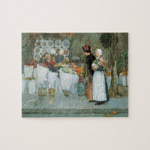 Puzzle Chez le fleuriste par Childe Hassam, Vintage Fine 