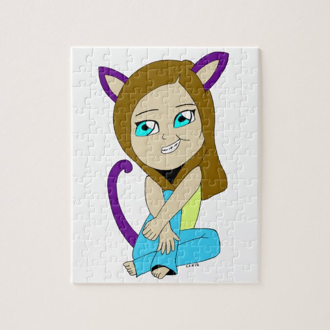 Puzzle chibi catgirl (Vertical)