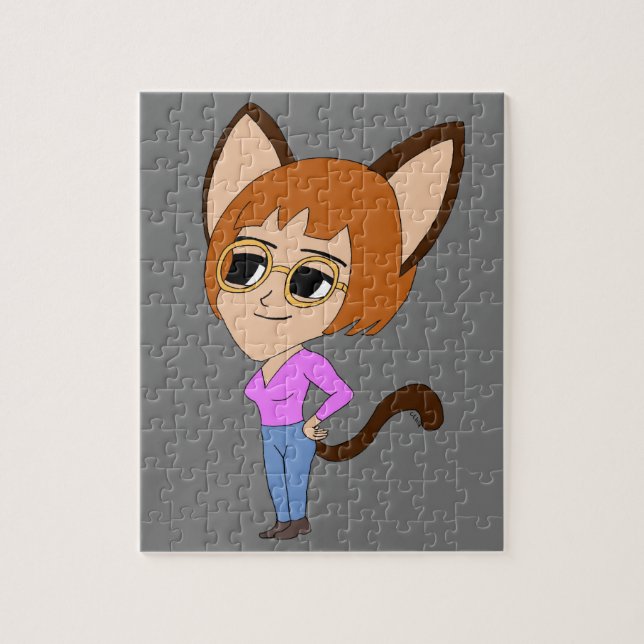 Puzzle chibi catgirl  (Vertical)