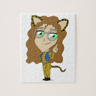 Puzzle chibi chatte fille 