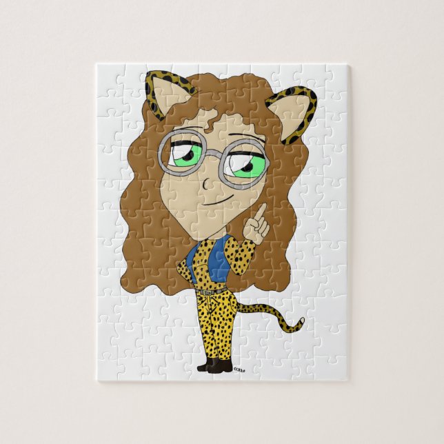 Puzzle chibi chatte fille  (Vertical)