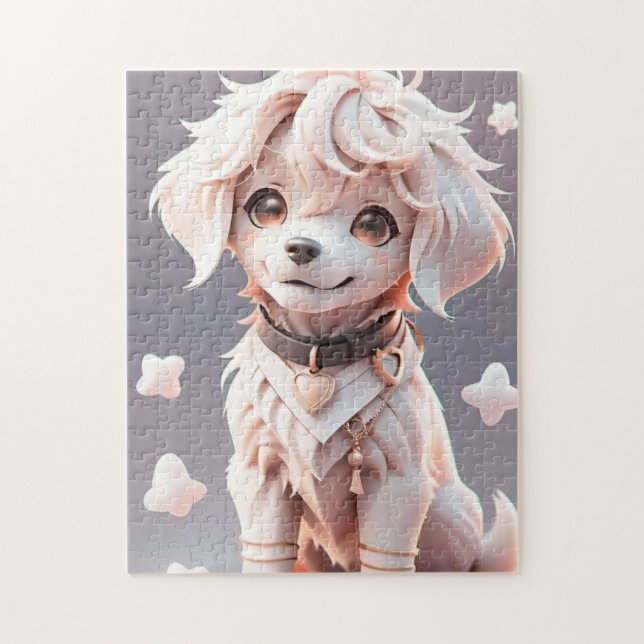 Puzzle Chibi Golden Retriever Puppy (Vertical)