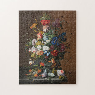 Puzzle Chic Baroque Flowers Still Life Art Oil Painting