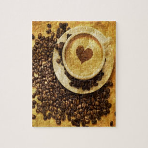 Puzzle Chic Java cappuccino Café Haricots Lover café