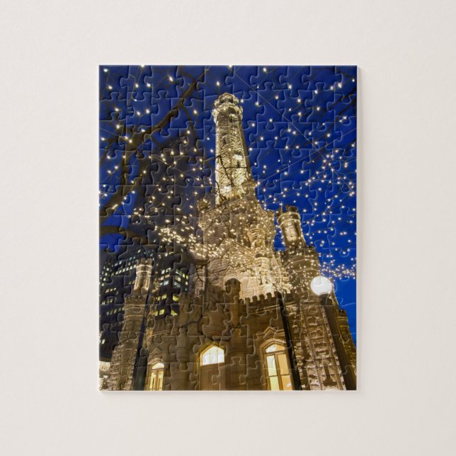 Puzzle Chicago à Noël (Vertical)