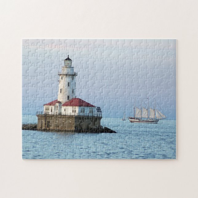 Puzzle Chicago Breakwater Light & WIndy II (Horizontal)