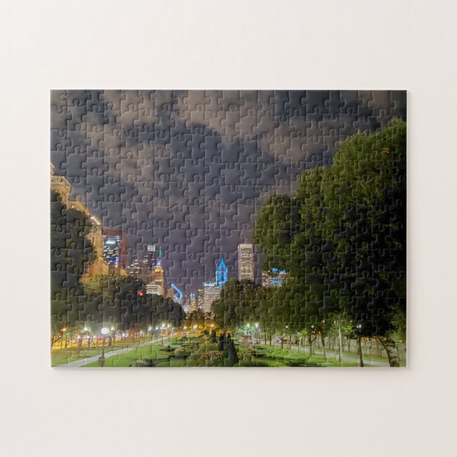 Puzzle Chicago, casse-tête nocturne (Horizontal)