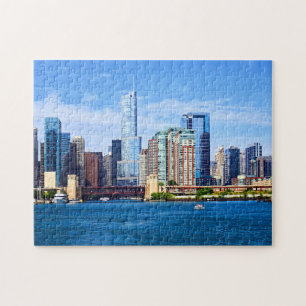 Puzzle Chicago IL - Vue depuis le lac Michigan