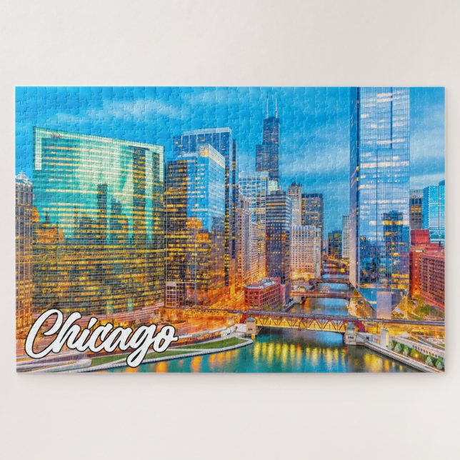 Puzzle Chicago, Illinois, États-Unis (Horizontal)