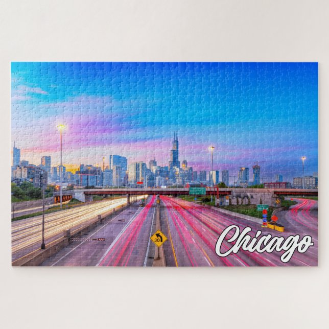 Puzzle Chicago, Illinois, États-Unis (Horizontal)