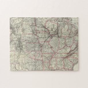 Puzzle Chicago Milwaukee et St Paul Ry et connexions
