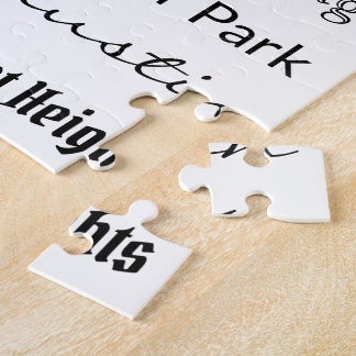 Puzzle Chicago - noir sur blanc