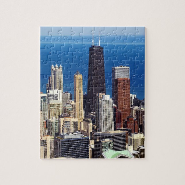 Puzzle Chicago Skyline et points de repère (Vertical)