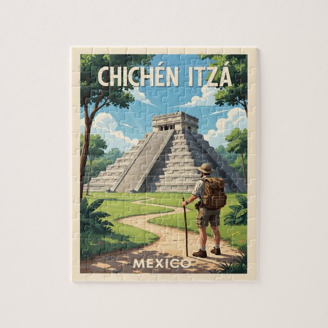 Puzzle Chichén Itzá Mexique – Temple de Kukulcán (Vertical)