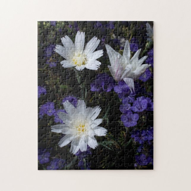 Puzzle Chicory et Phacelia fleurs sauvages (Vertical)