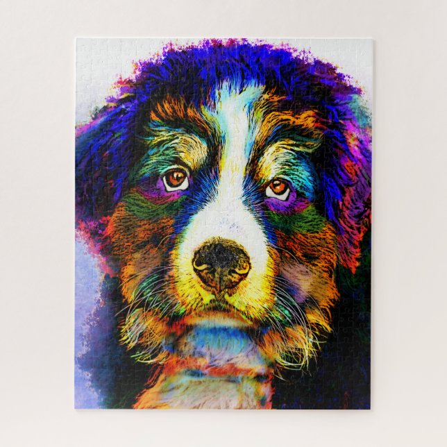 Puzzle Chien 157 Multicolor Bernese Mountain (Vertical)