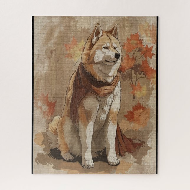 Puzzle Chien Akita américain de Fairy conte book 2 (Vertical)