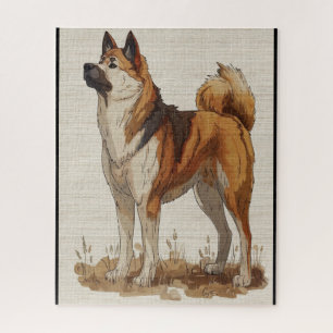 Puzzle Chien Akita américain de Fairy conte book 4