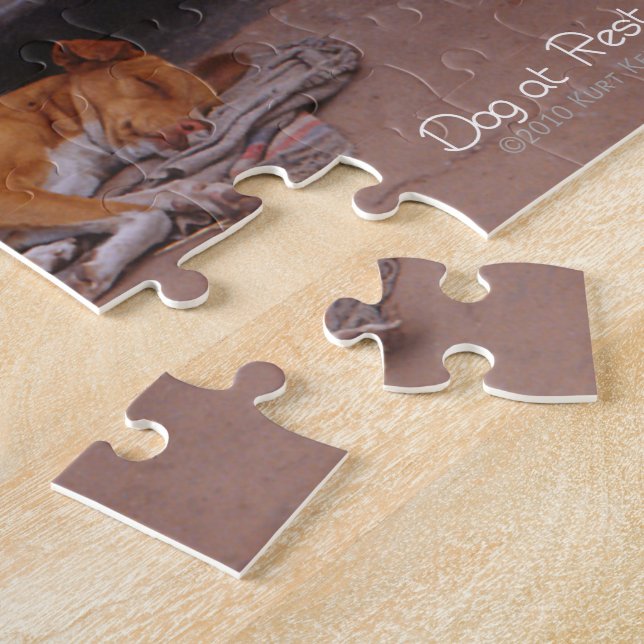 Puzzle Chien au repos (Côté)