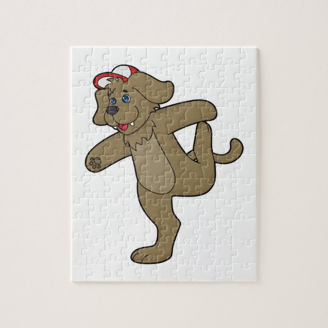 Puzzle Chien au Yoga Fitness (Vertical)