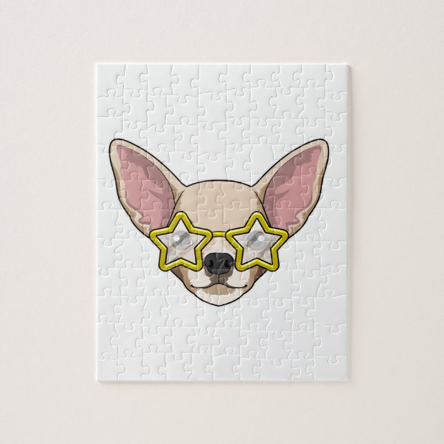 Puzzle Chien avec lunettes de soleil (Vertical)