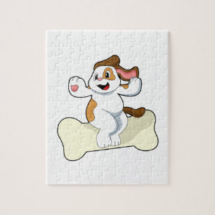 Puzzle Chien avec os