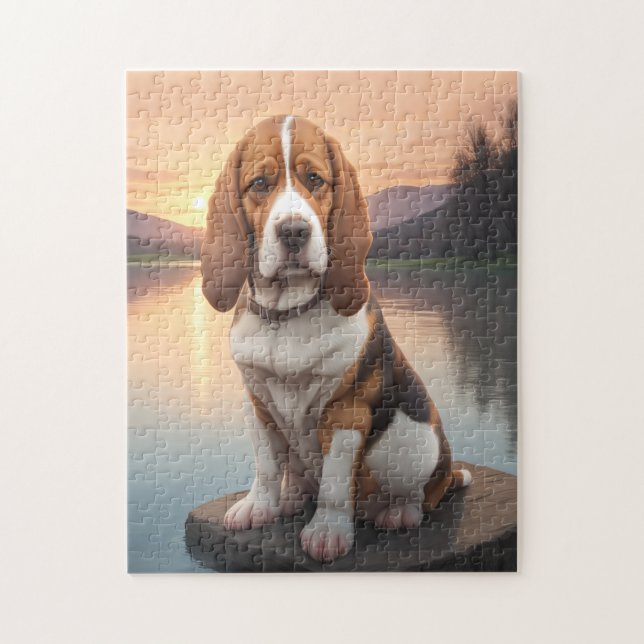 Puzzle Chien Basset Hound   (Vertical)