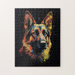 Puzzle Chien berger allemand mignon