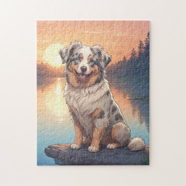 Puzzle chien berger australien (Vertical)
