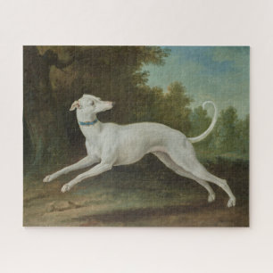 Puzzle Chien blanc gris (par Jean-Baptiste Oudry)