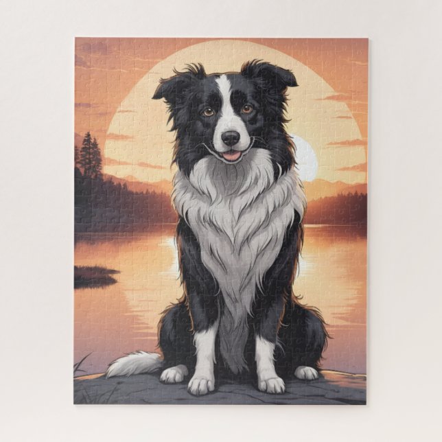 Puzzle Chien Border Collie (Vertical)