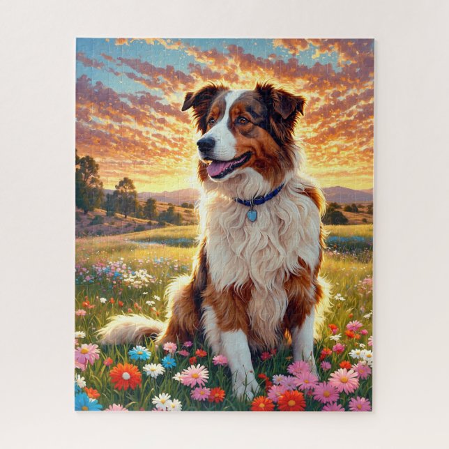 Puzzle Chien Border Collie (Vertical)