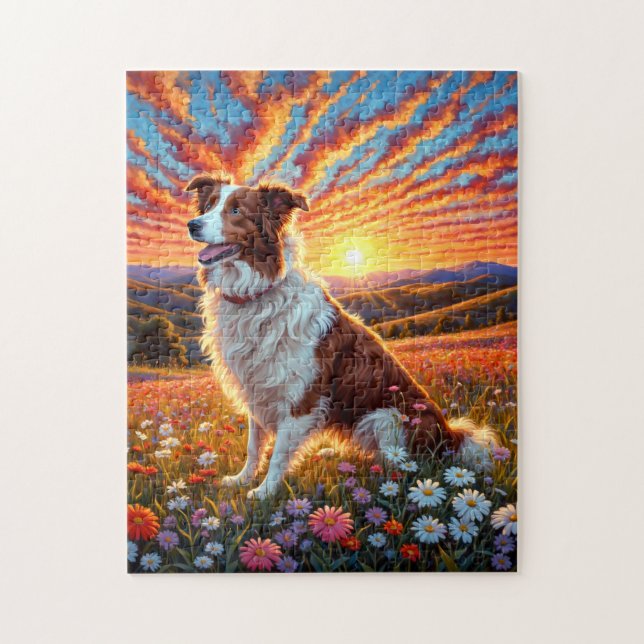 Puzzle Chien Border Collie (Vertical)