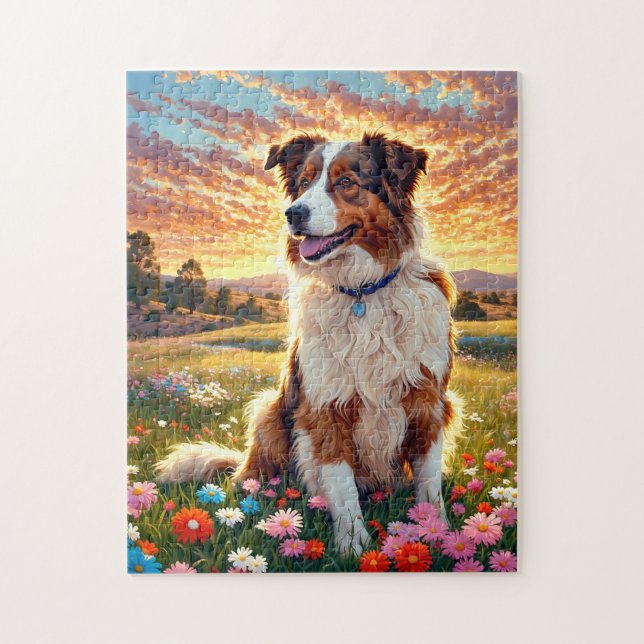 Puzzle Chien Border Collie (Vertical)